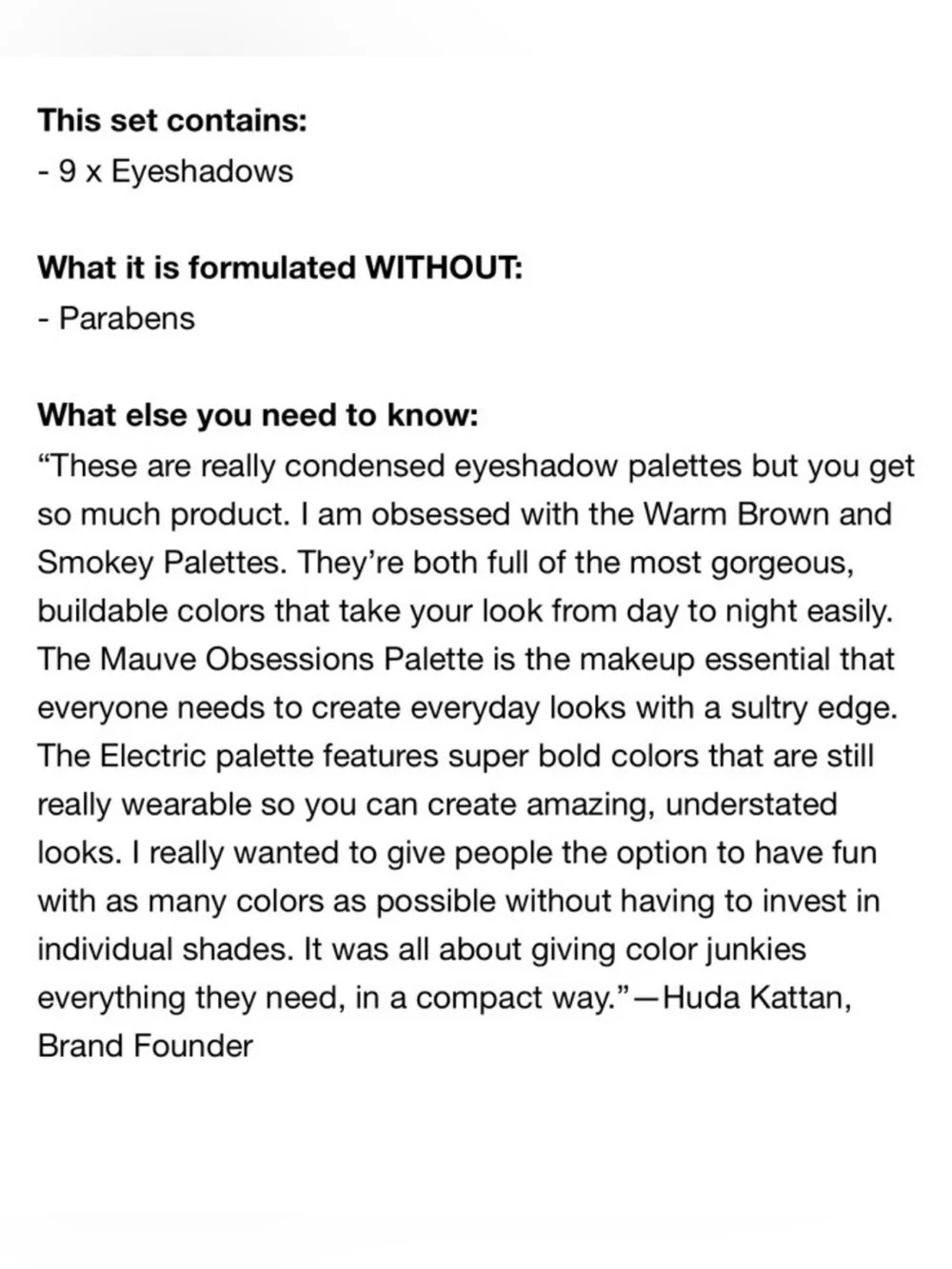 HUDA BEAUTY create bold